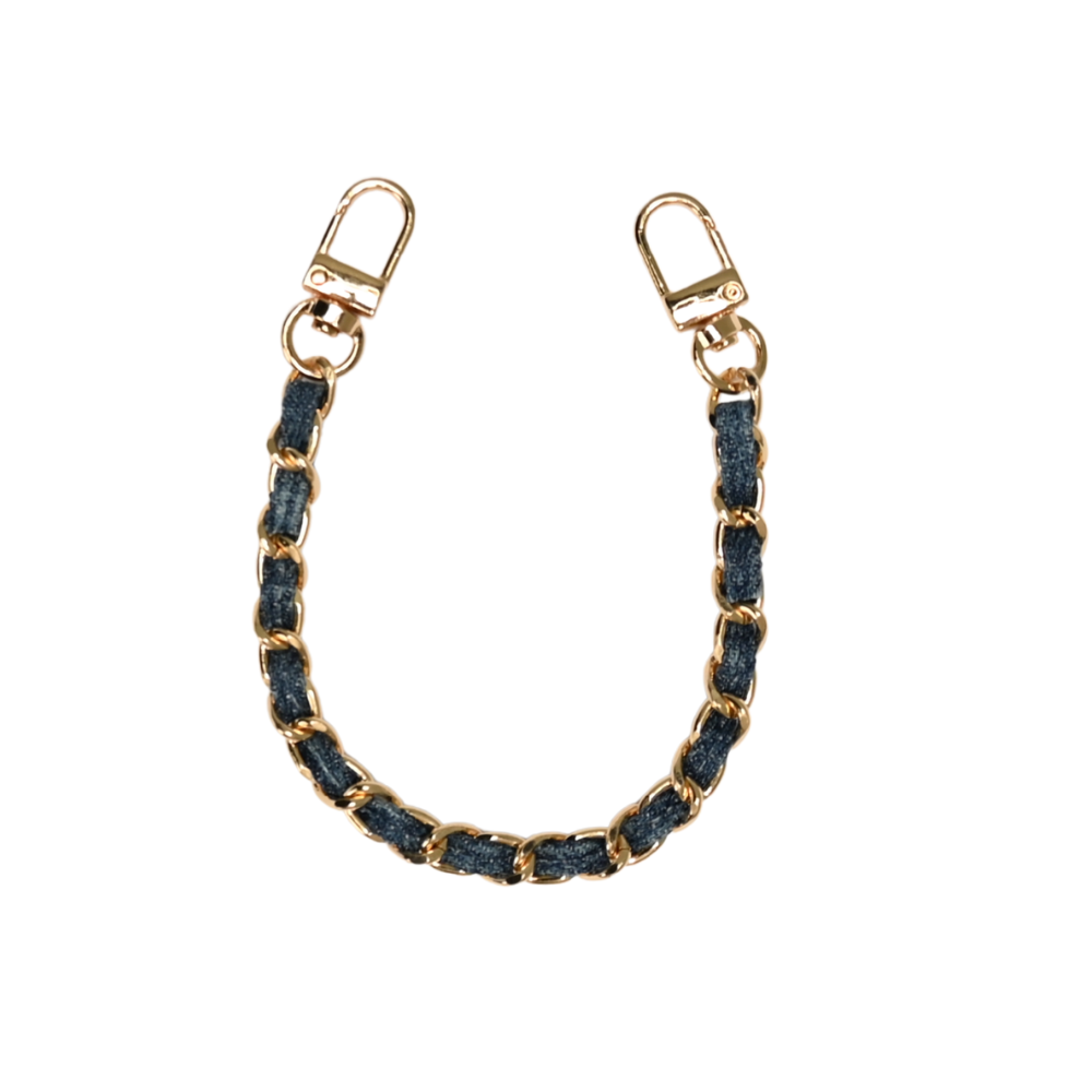 Denim is Love Gold Short Strap